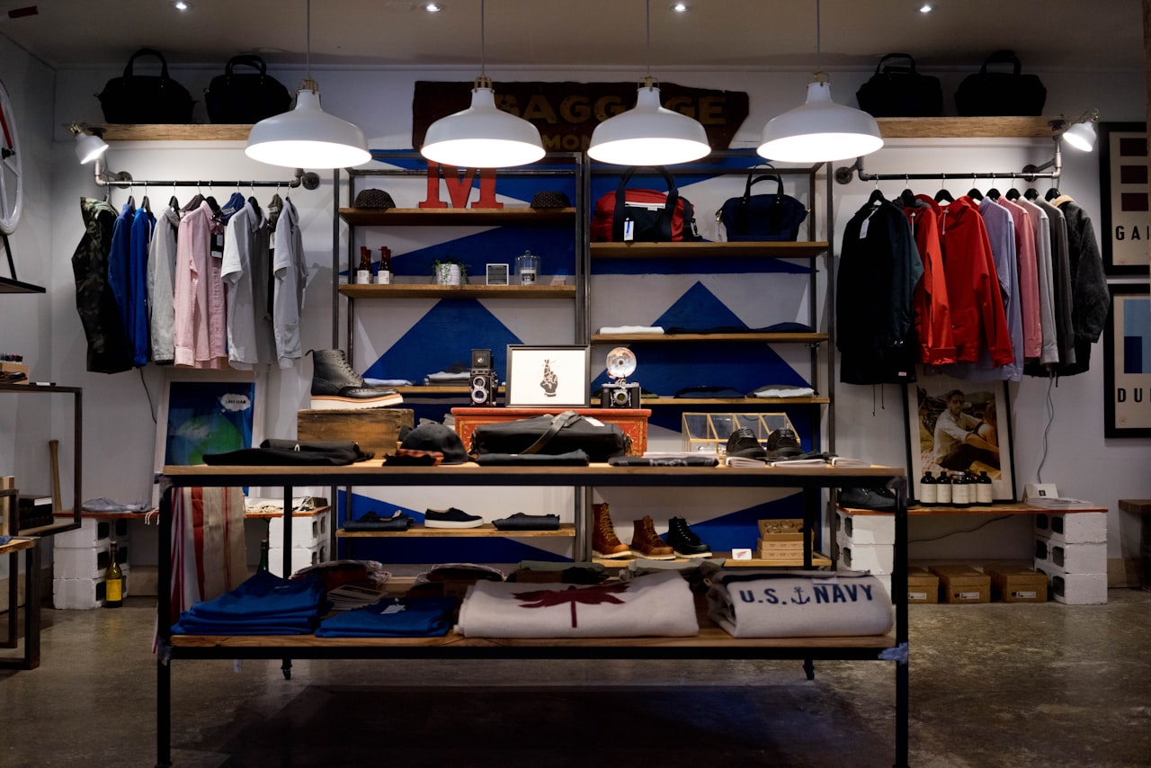 A modern retail store interior. Illustrative photo.