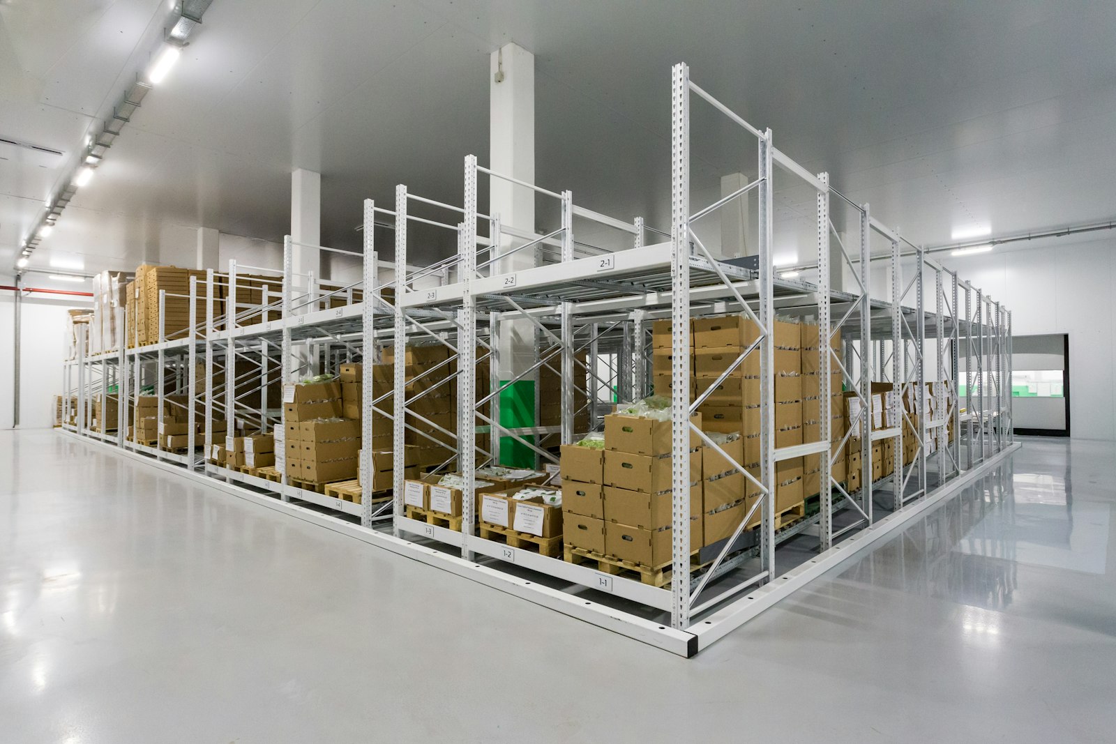 Packed boxes stacked in a warehousing before dispatch